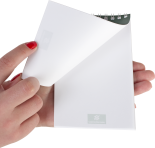 Bloco de lembrete personalizado em papel, com capa flexvel, acabamento de qualidade JK 058
